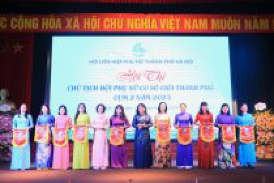 Thí sinh huyện Thạch Thất giành giải Nhất Hội thi “Chủ tịch Hội Phụ nữ cơ sở giỏi” cụm 2