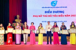 Biểu dương 64 Chủ tịch Hội cơ sở giỏi và phụ nữ Thủ đô tiêu biểu năm 2023