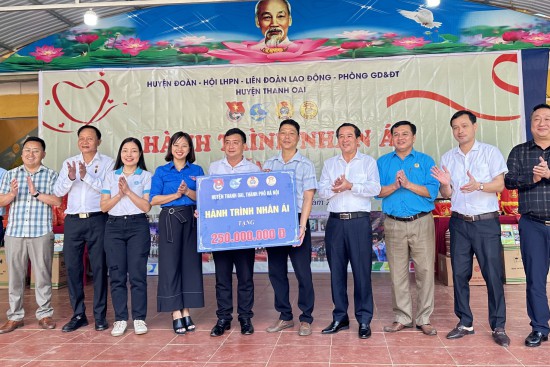 Huyện Thanh Oai lan tỏa sức mạnh Hành trình nhân ái