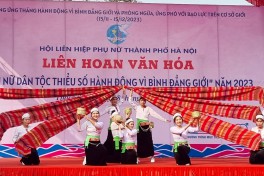 Liên hoan văn hóa “Phụ nữ dân tộc thiểu số hành động vì bình đẳng giới”