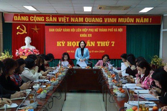 Kỳ họp lần thứ 7 BCH Hội LHPN Hà Nội khóa XVI: Nhiều hoạt động thiết thực kỷ niệm các ngày lễ lớn trong năm 2024