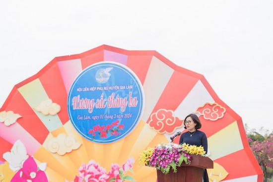 Hội LHPN huyện Gia Lâm: “Hương sắc tháng ba” lan tỏa vẻ đẹp áo dài Việt Nam