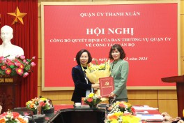 Đồng chí Trần Lan Hương được bầu giữ chức vụ Chủ tịch Hội LHPN quận Thanh Xuân