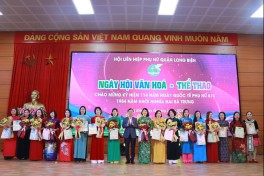 Sôi nổi Ngày hội Văn hóa - Thể thao của các chị em phụ nữ quận Long Biên