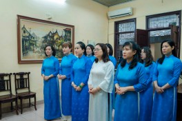 Sinh hoạt truyền thống tại Di tích cách mạng nhà số 5D phố Hàm Long