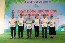 Hội LHPN huyện tổ chức Lễ phát động “Phụ nữ Thường Tín chung tay vì Hà Nội xanh”