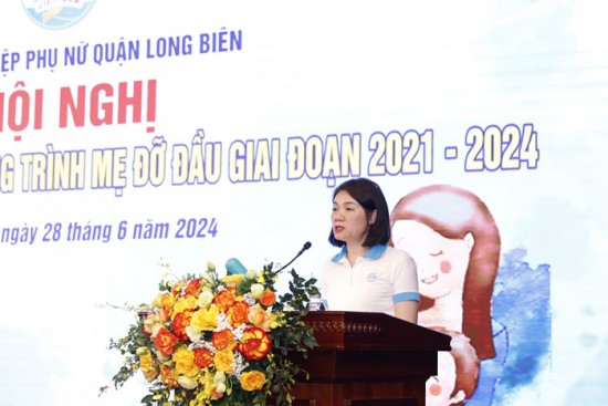 Hội Liên hiệp phụ nữ quận Long Biên sơ kết 3 năm thực hiện Chương trình “Mẹ đỡ đầu” giai đoạn 2021-2024