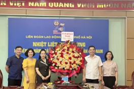 Hội LHPN Hà Nội chúc mừng 95 năm Ngày thành lập Công đoàn