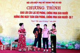 Giao lưu câu lạc bộ phòng, chống mua bán người
