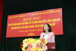 Hội LHPN TP Hà Nội: Tập huấn về bình đẳng giới, lồng ghép giới cho nữ cấp ủy viên