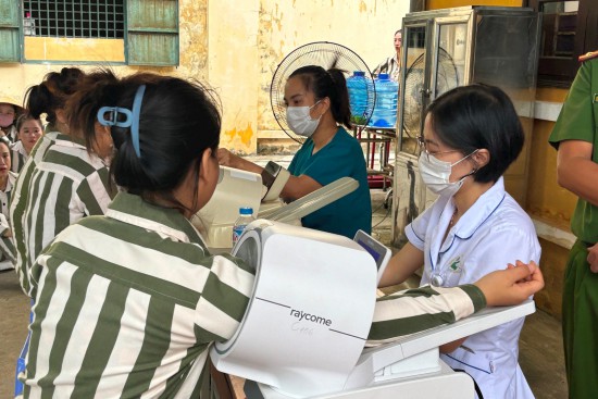 Khám sức khỏe sinh sản cho 300 nữ phạm nhân