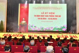 [Ảnh] Lễ kỷ niệm 70 năm Ngày Giải phóng Thủ đô