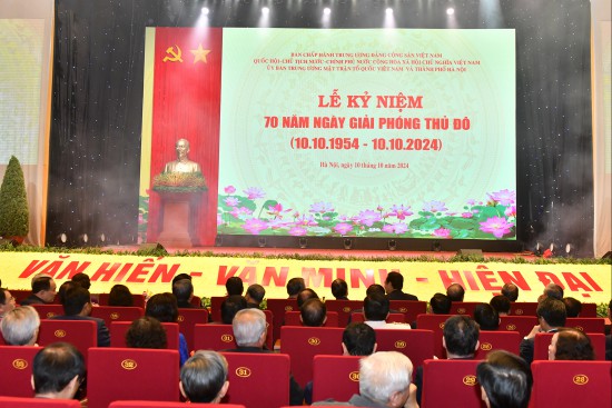 [Ảnh] Lễ kỷ niệm 70 năm Ngày Giải phóng Thủ đô