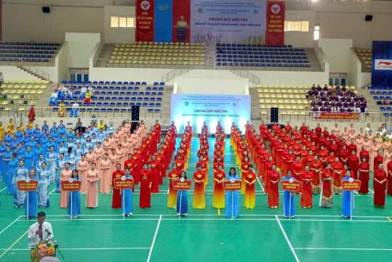 Gần 600 phụ nữ tranh tài tại chung kết dân vũ “Phụ nữ Thủ đô khỏe - đẹp”