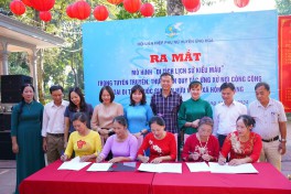 Ứng Hòa: Tích cực thực hiện mô hình Phụ nữ tham gia xây dựng di tích lịch sử kiểu mẫu