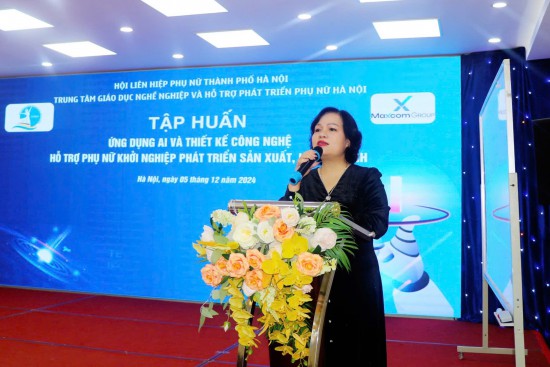 Ứng dụng AI và thiết kế công nghệ hỗ trợ phụ nữ Thủ đô khởi nghiệp