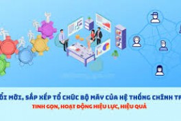 Điểm nổi bật trong Kế hoạch tiếp tục sắp xếp tổ chức bộ máy của hệ thống chính trị