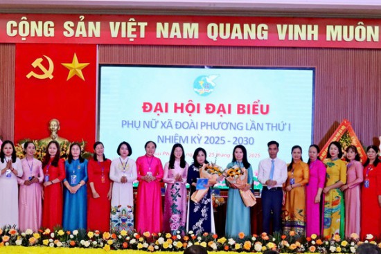Đại hội đại biểu phụ nữ xã Đoài Phương lần thứ I nhiệm kỳ 2025 – 2030