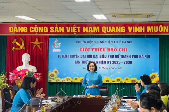 Hội LHPN Hà Nội tổ chức chương trình giới thiệu báo chí tuyên truyền Đại hội Đại biểu Phụ nữ Thành phố lần thứ XVII, nhiệm kỳ 2025–2030