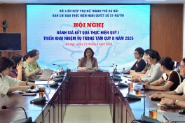 Ban Chỉ đạo thực hiện Nghị quyết 57-NQ/TW Hội Liên hiệp Phụ nữ Hà Nội tổ chức Hội nghị đánh giá kết quả thực hiện quý I, triển khai nhiệm vụ trọng tâm quý II năm 2026