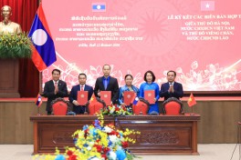 Hội LHPN Thủ đô Hà Nội và Hội LHPN Thủ đô Viêng Chăn ký kết Biên bản Ghi nhớ hợp tác giai đoạn 2026 - 2030