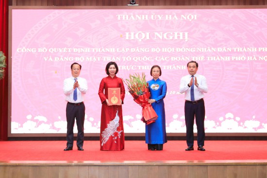 Hà Nội thành lập 2 Đảng bộ trực thuộc Thành ủy