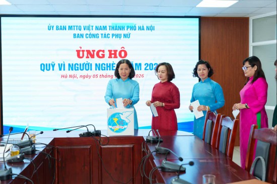 Ban Công tác phụ nữ Thành phố - Hội LHPN Hà Nội hưởng ứng Tháng cao điểm “Vì người nghèo” và an sinh xã hội năm 2026
