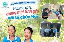 Hai mẹ con – chung một tình yêu với tổ chức Hội